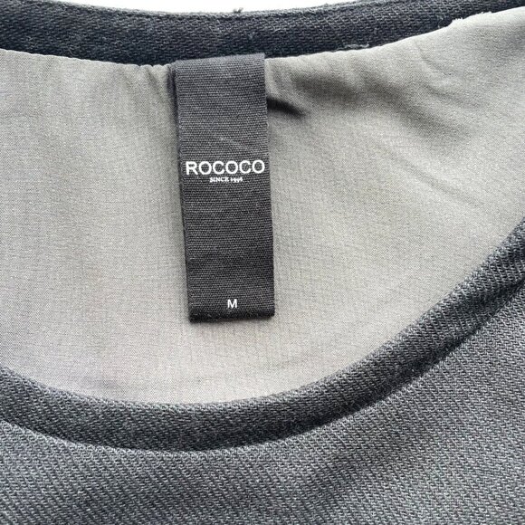 Rococo Womens Short Sleeve Layered Top Sz‎ Medium Linen Blend Corpcore Office - Picture 5 of 12